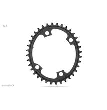 Lánckerék Országúti OVAL 110BCD asszim Shimano 9100/8000 4 lyukas fekete 38T