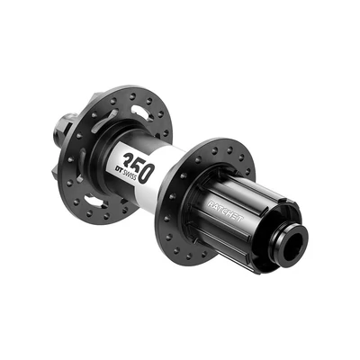 Agy DT Swiss 350 hátsó disc 6 csavaros 142/12mm 28h Shimano HG fekete ÚJ