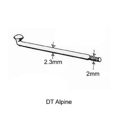 Küllő DT Swiss Alpine 2.34/2.0x258 ezüst