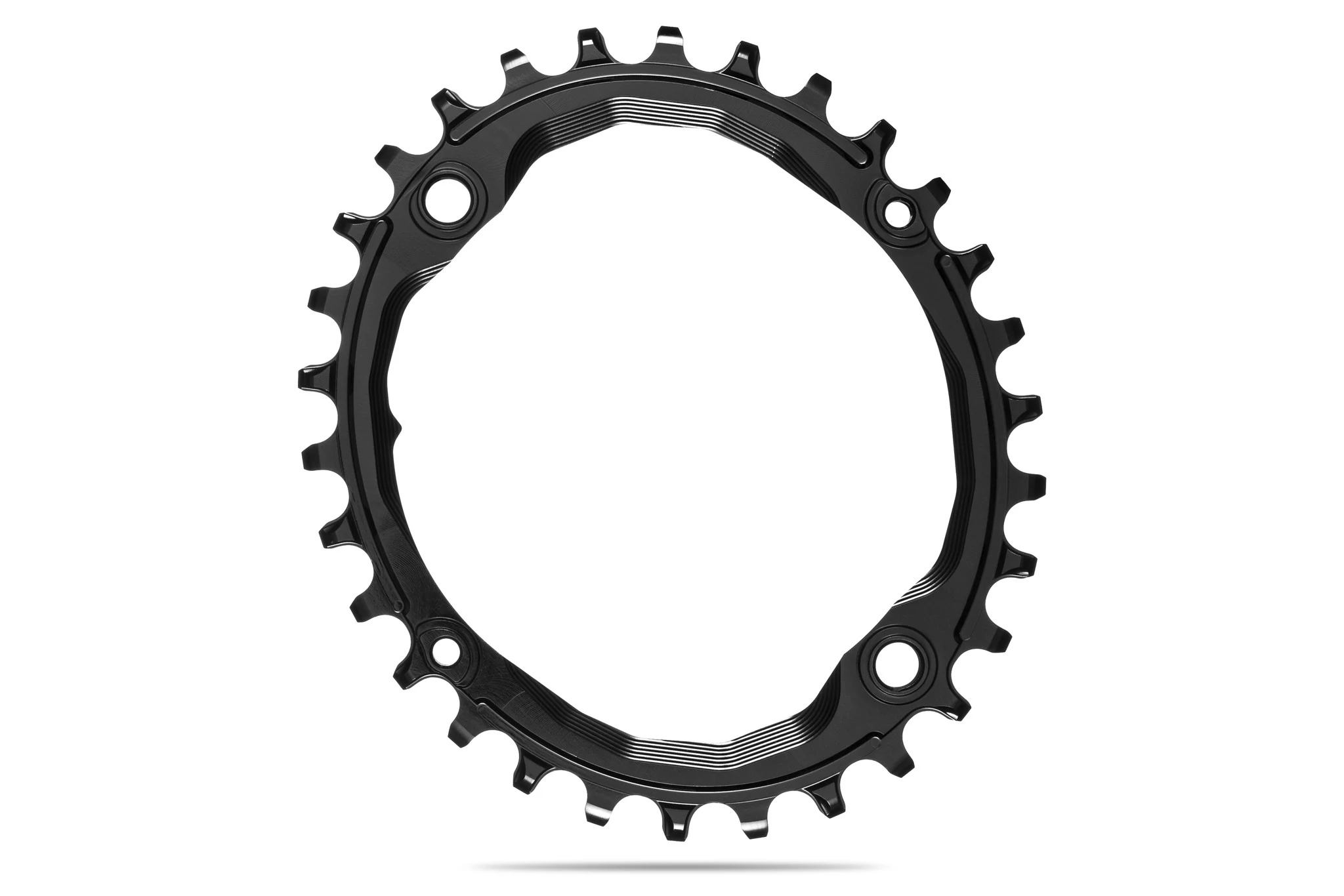 Lánckerék MTB OVAL 104BCD N/W fekete 30T (csavarok a csomagban)